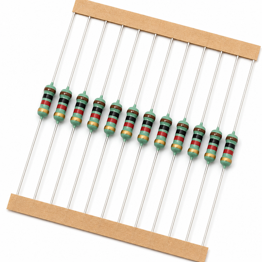1KΩ 1/4W Carbon Film Resistor ±5% Through Hole Axial Lead Pack