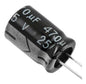 470µF 25V Radial Electrolytic Capacitor Through Hole Low ESR