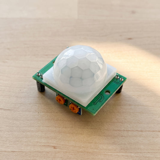 HC-SR501 PIR motion detection sensor module with adjustable trigger jumper
