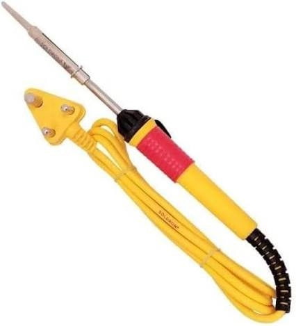 25W soldering iron showing heating element tip for electronics assembly