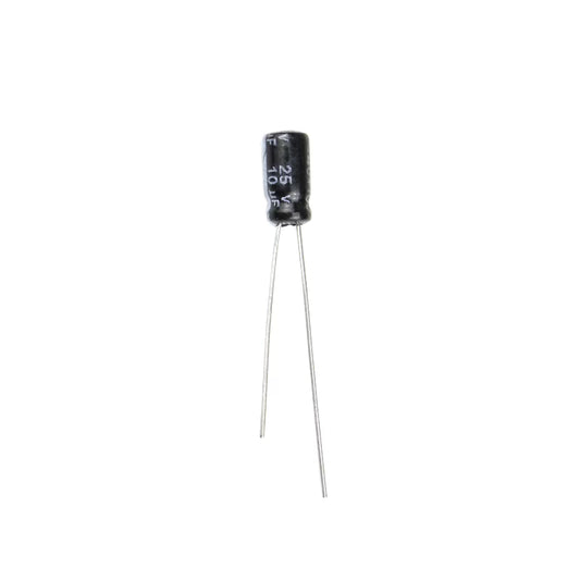 10µF 25V Radial Electrolytic Capacitor Through Hole Low ESR