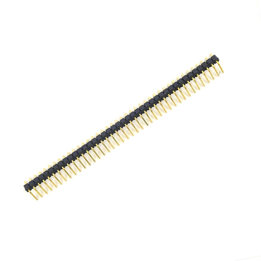 Male pin header strip for breadboard and PCB connections