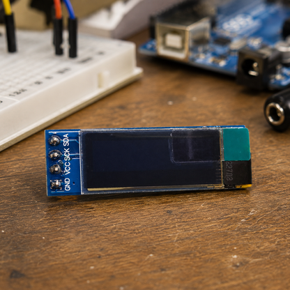 0.91 inch OLED SSD1306 I2C display module for Arduino and ESP32 projects