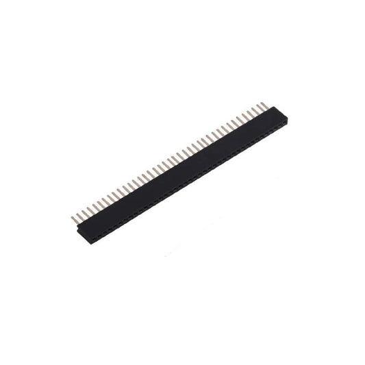 Female pin header strip for breadboard and PCB connections