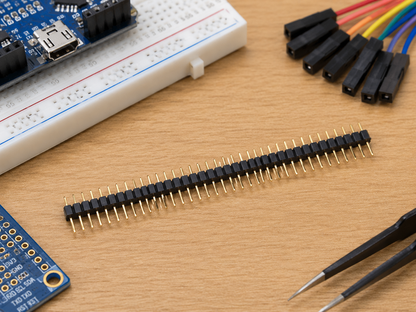 40x1 Male Pin Header 2.54mm Pitch 10mm Through Hole Connector Strip